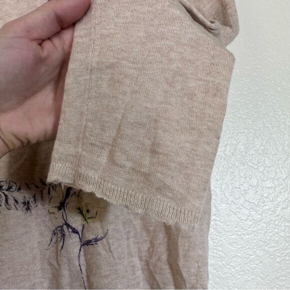 Rare Zadig & Voltaire Deluxe Cashmere Skull Sweater Size M in Cream - Picture 9 of 10